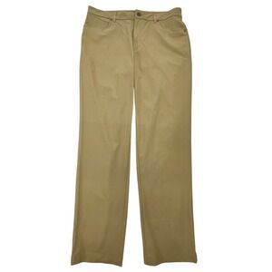VRST Athletic Men's Pants W35 L32 Beige Straight Leg Casual Outdoor, Hiking Golf
